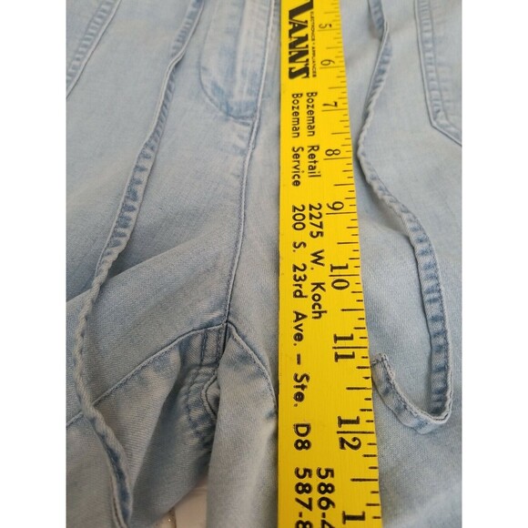 VILLAGER BY LIZ CLAIBORNE WOMENS PANTS BLUE 12 CROPPED CAPRIS CASUAL COMFORT - Picture 5 of 11